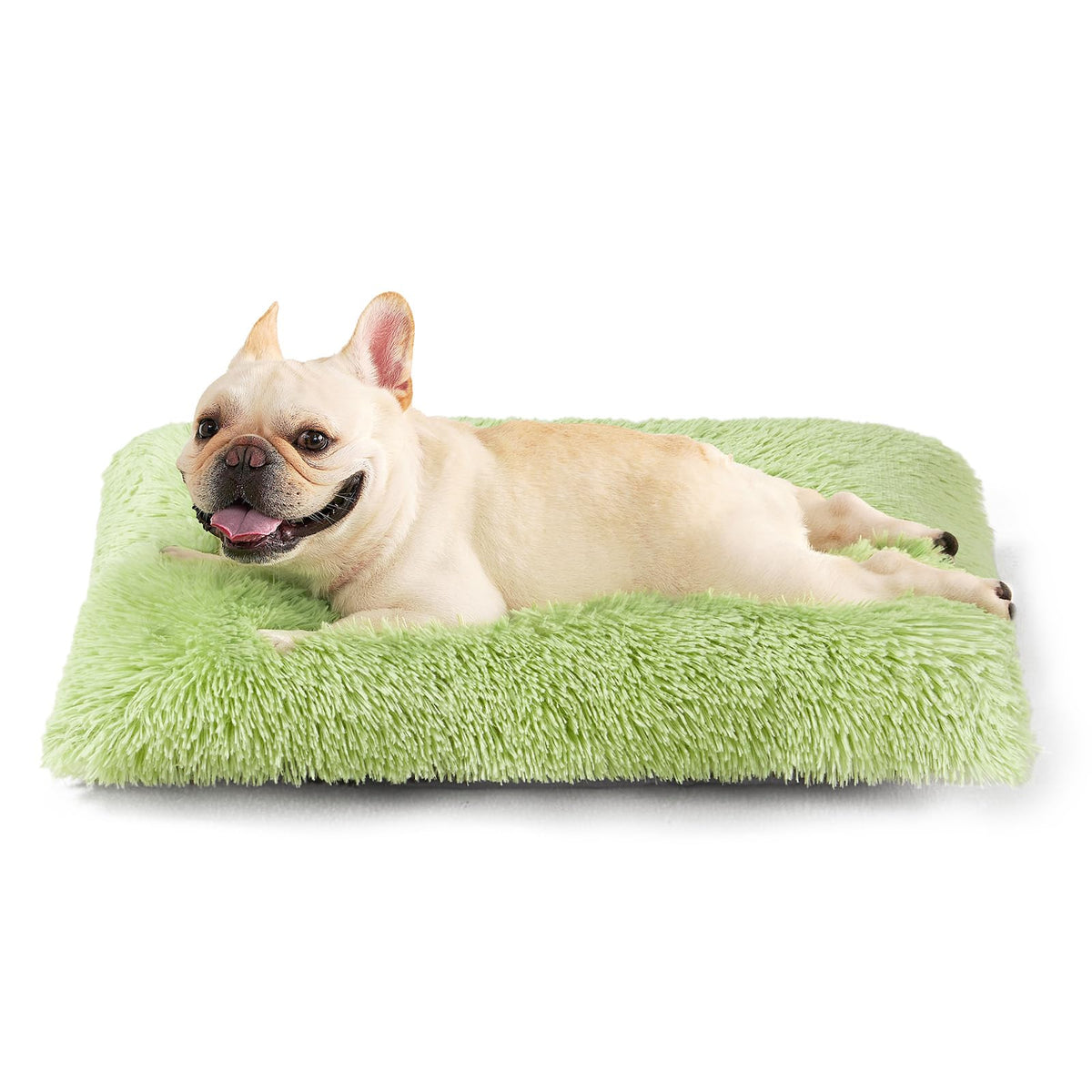 EHEYCIGA Fluffy Dog Crate Bed, Plush Extra Large Dog Pillow, Grey