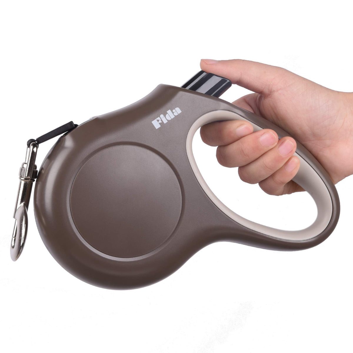 Fida Retractable Dog Leash, 16 ft Dog Walking Leash for Small Dogs up to 26 lbs, 360° Tangle Free, Black