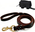 6ft Heavy Duty Leather Dog Leash,Pet Training Leash for Large, Medium Dogs