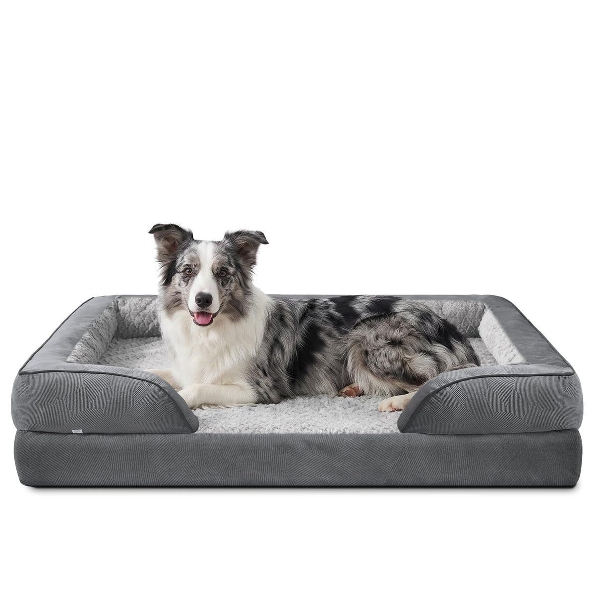 INVENHO Orthopedic Dog Beds Large Sized, XL Washable Dog Sofa with Egg-Crate Foam, Waterproof Lining and Non-Skid Bottom