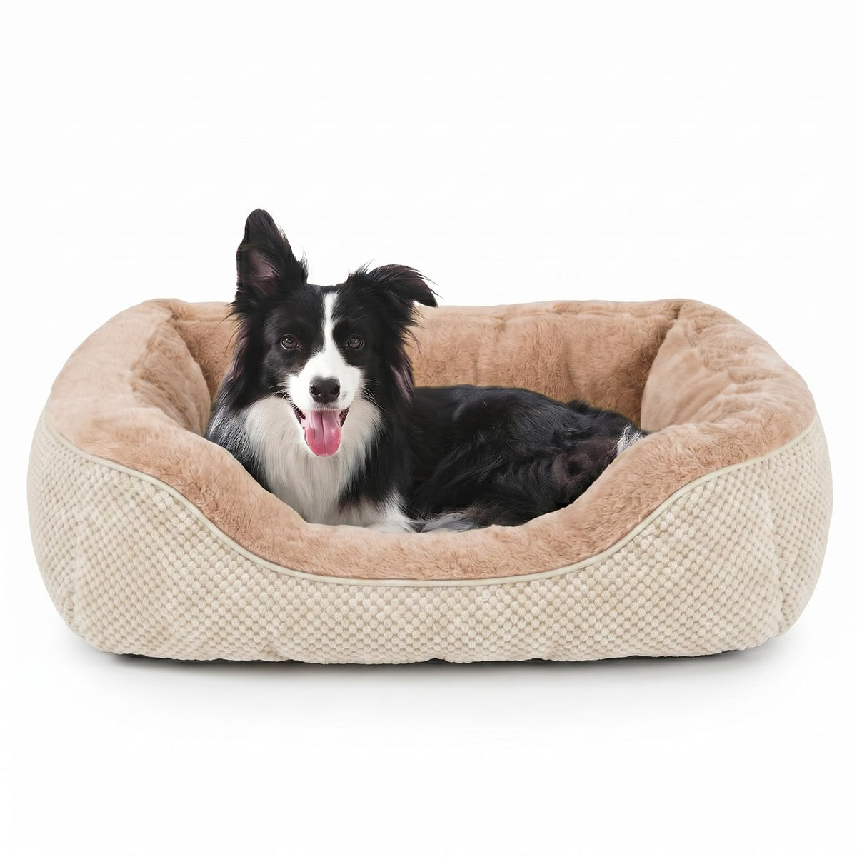 INVENHO Small Dog Bed for Small Dogs, Cat Beds for Indoor Cats Washable, Orthopedic Dog Bed, Warming Soft Calming Sleeping Puppy Bed Durable Pet Bed with Anti-Slip Bottom S(20"x19"x6")