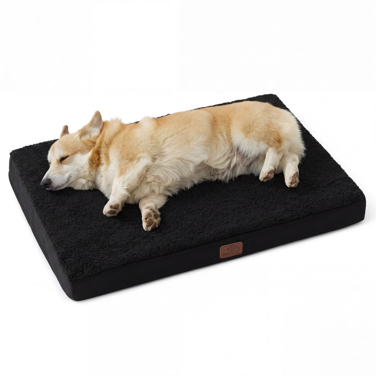 Bedsure Washable Dog Beds Large Sized Dog with Comfy Sherpa, 36x27in Grey