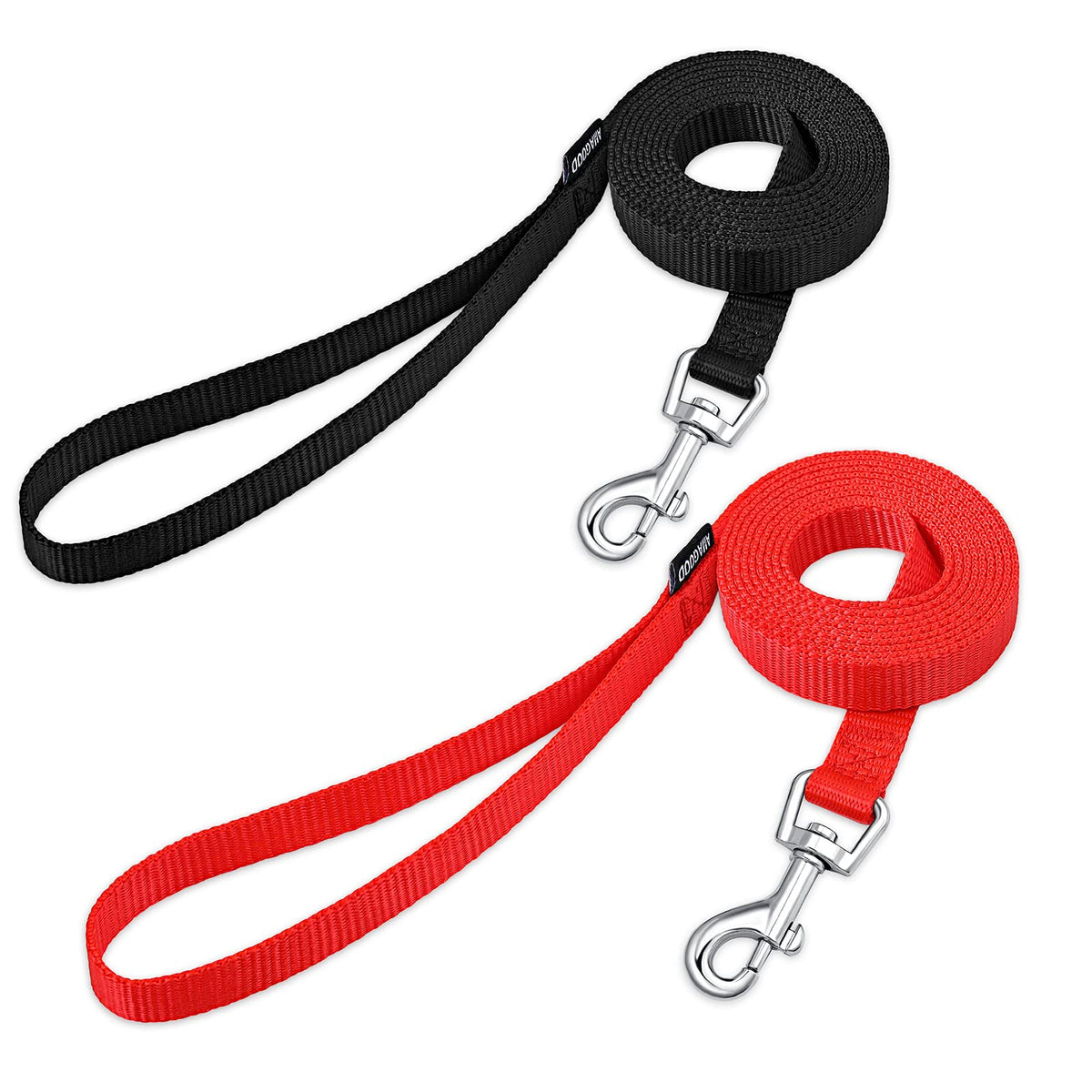 6 FT Puppy/Dog Leashes, Strong Traditional Style Leash with Easy to Use Collar Hook,Dog Lead Great for Small(Red,5/8" x 6 Feet) (Red)