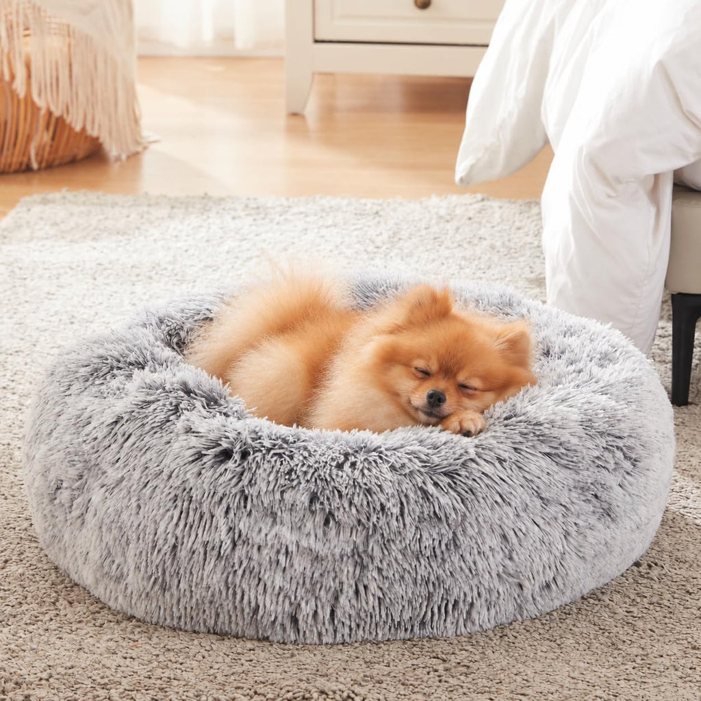WESTERN HOME WH Calming Soft Round Dog &Cat Bed Small Dog Bed Washable,20"
