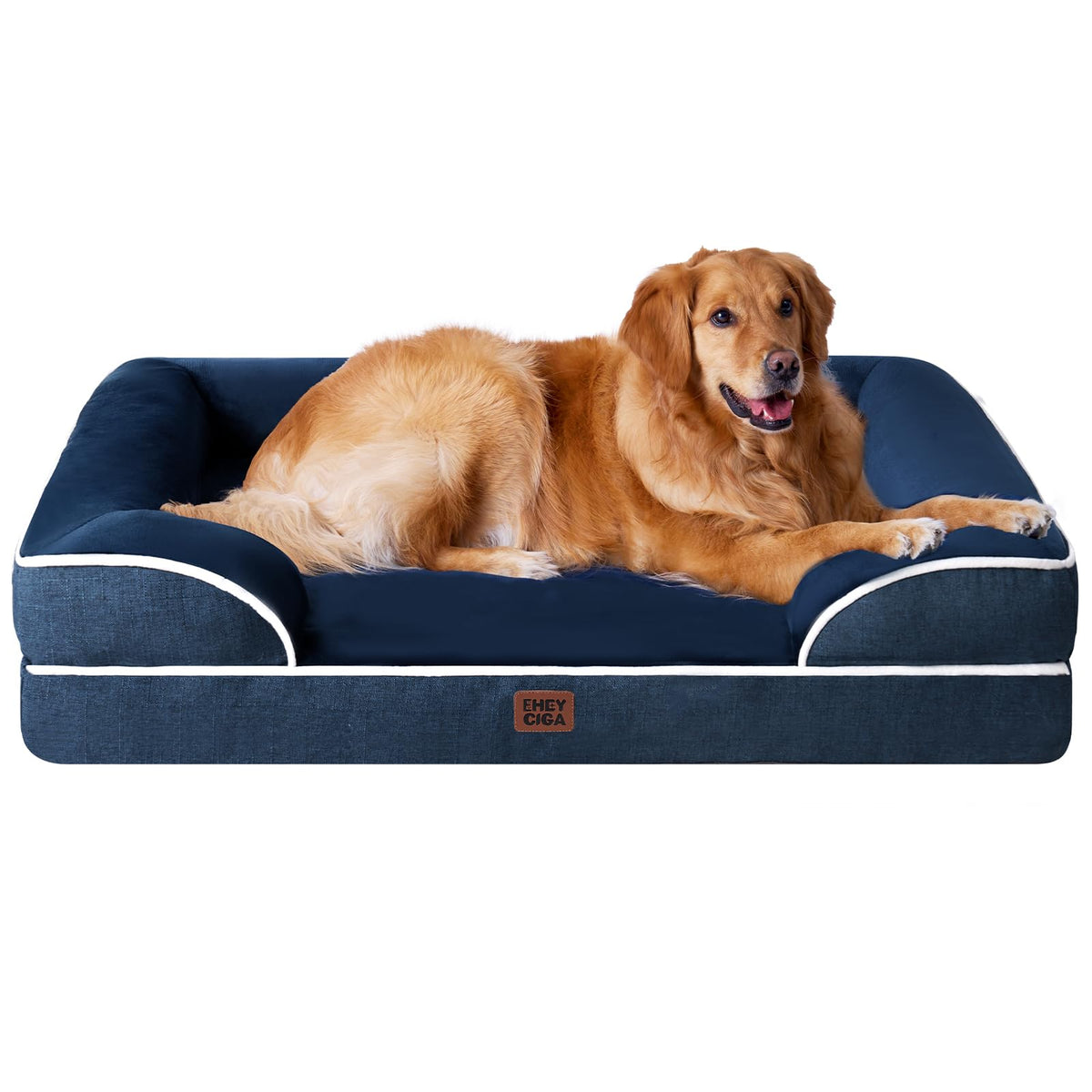 EHEYCIGA Orthopedic Extra Large Dog Bed, Waterproof Washable XL Pet Bed 44"