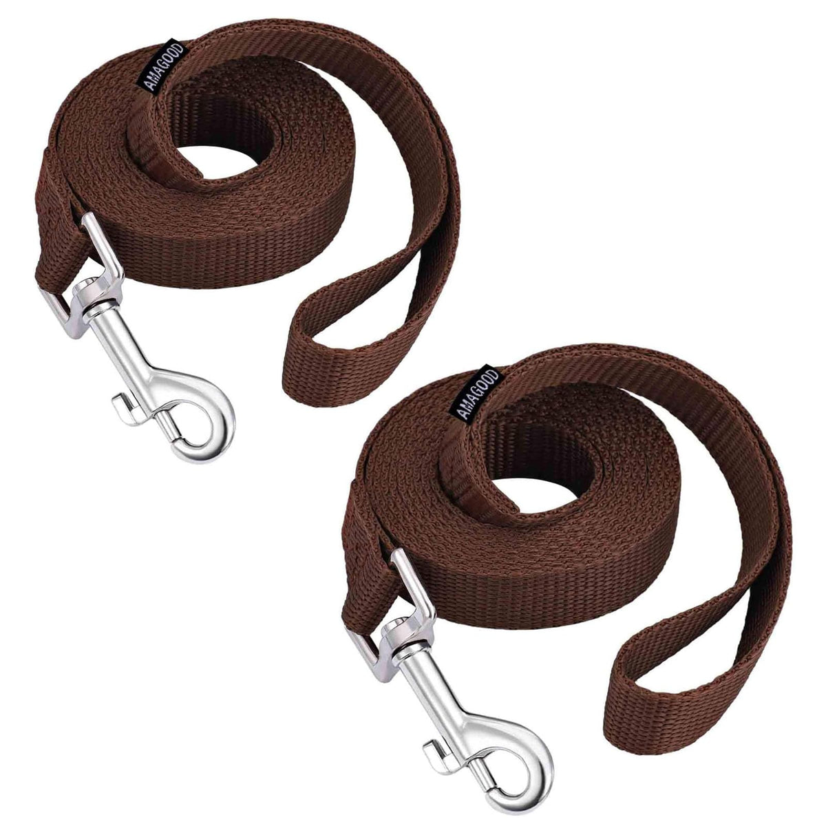 6 FT Puppy/Dog Leashes, Strong Traditional Style Leash with Easy to Use Collar Hook,Dog Lead Great for Small(Red,5/8" x 6 Feet) (Red)