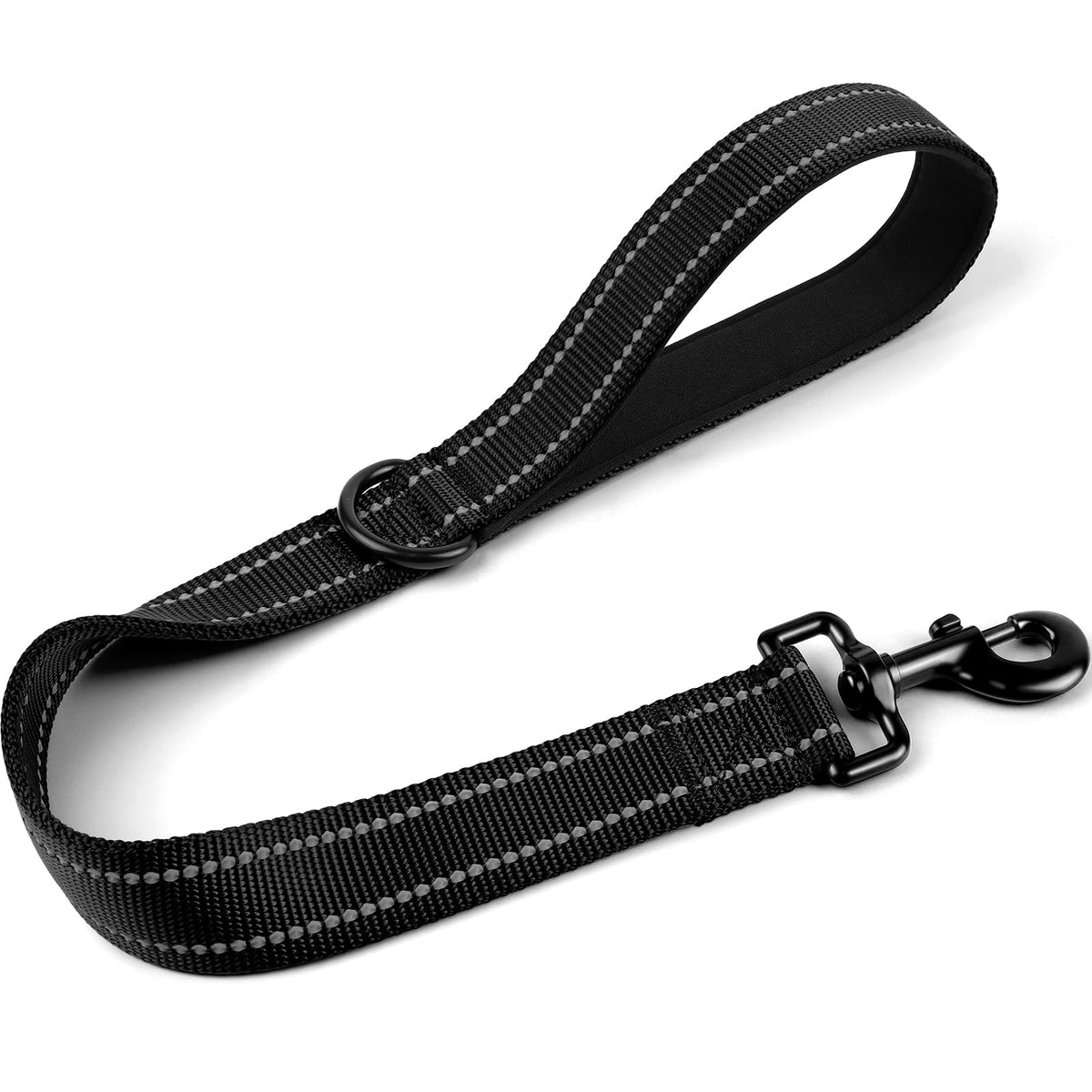 Joytale Short Dog Leash for Close Control & Training, 18", Black