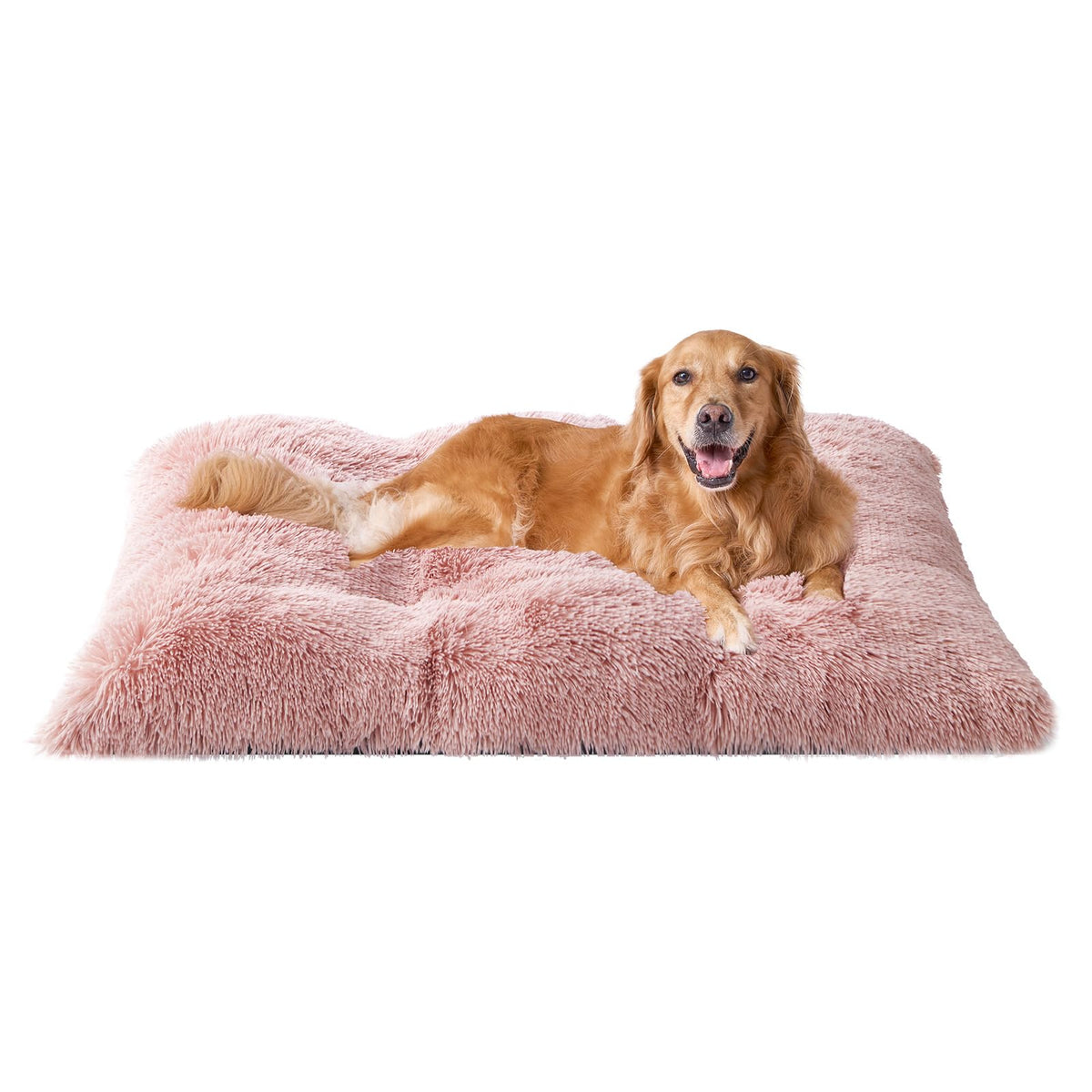 EHEYCIGA Fluffy Dog Crate Bed, Plush Extra Large Dog Pillow, Grey