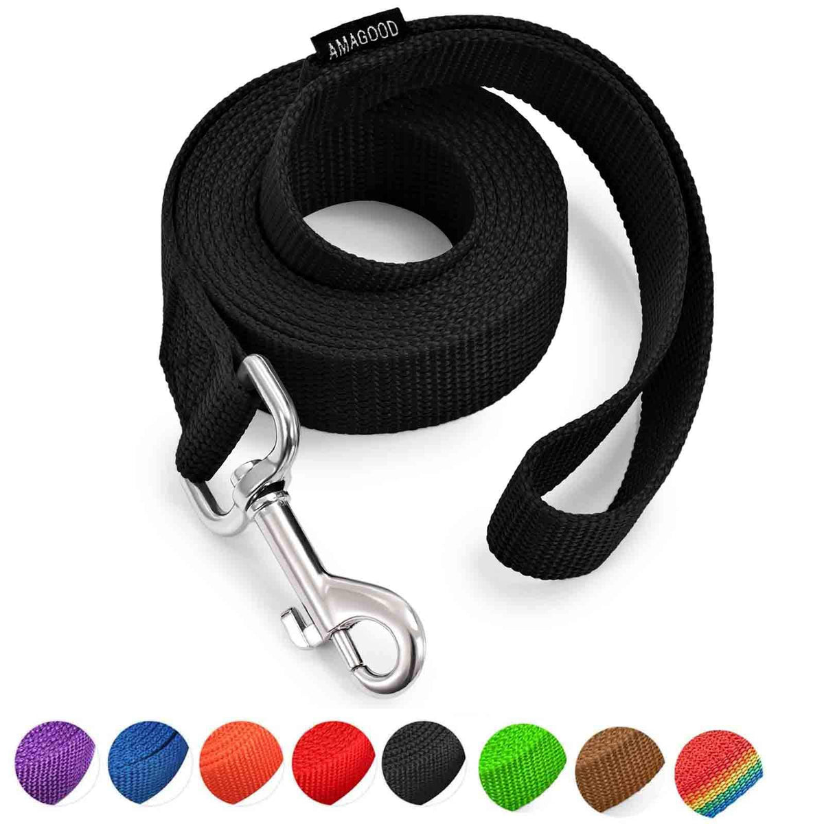 6 FT Puppy/Dog Leashes, Strong Traditional Style Leash with Easy to Use Collar Hook,Dog Lead Great for Small(Red,5/8" x 6 Feet) (Red)