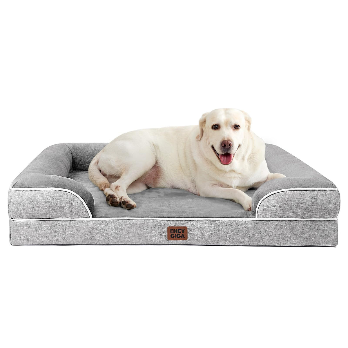 EHEYCIGA Orthopedic Extra Large Dog Bed, Waterproof Washable XL Pet Bed 44"