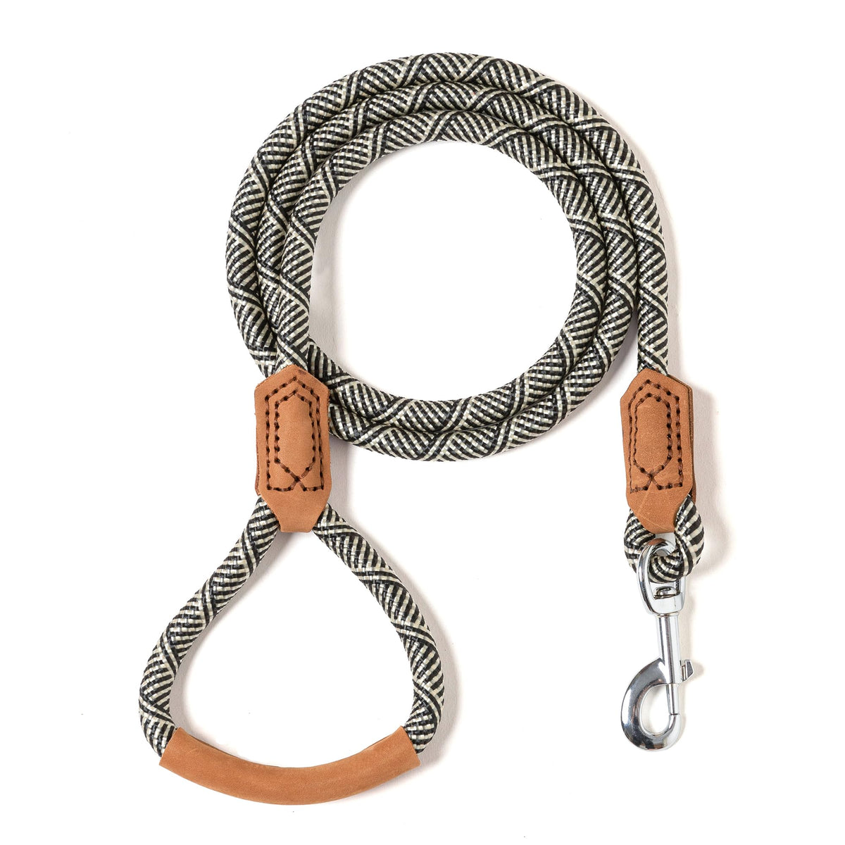 Mile High Life Dog Leash with Genuine Leather-Wrapped Ends, 4/5/6FT