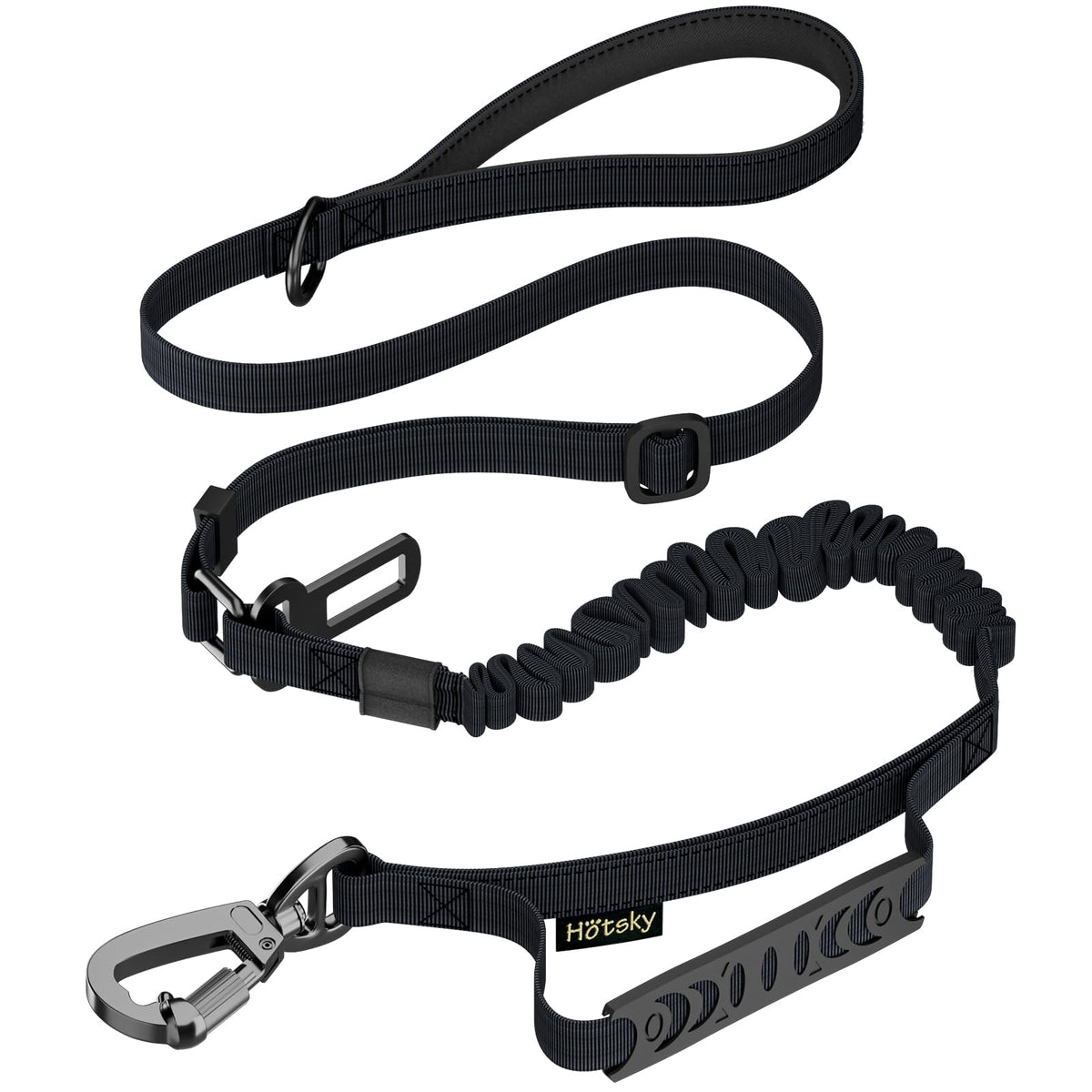 Hotsky Tactical Bungee Shock Absorbing No Pull Dog Leash,Purple Camo,4-6FT
