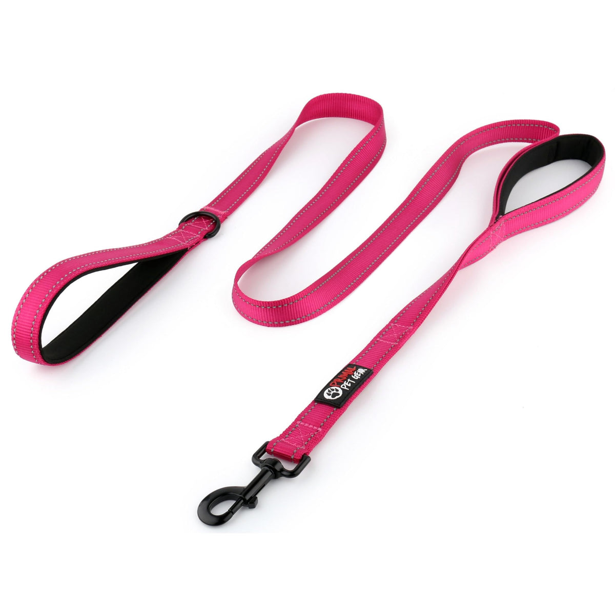 Primal Pet Gear Dog Leash 6ft Long,Traffic Padded Two Handle,Heavy Duty,Reflective Double Handles Lead for Control Safety Training,Leashes for Large Dogs or Medium Dogs,Dual Handles Leads(Black)