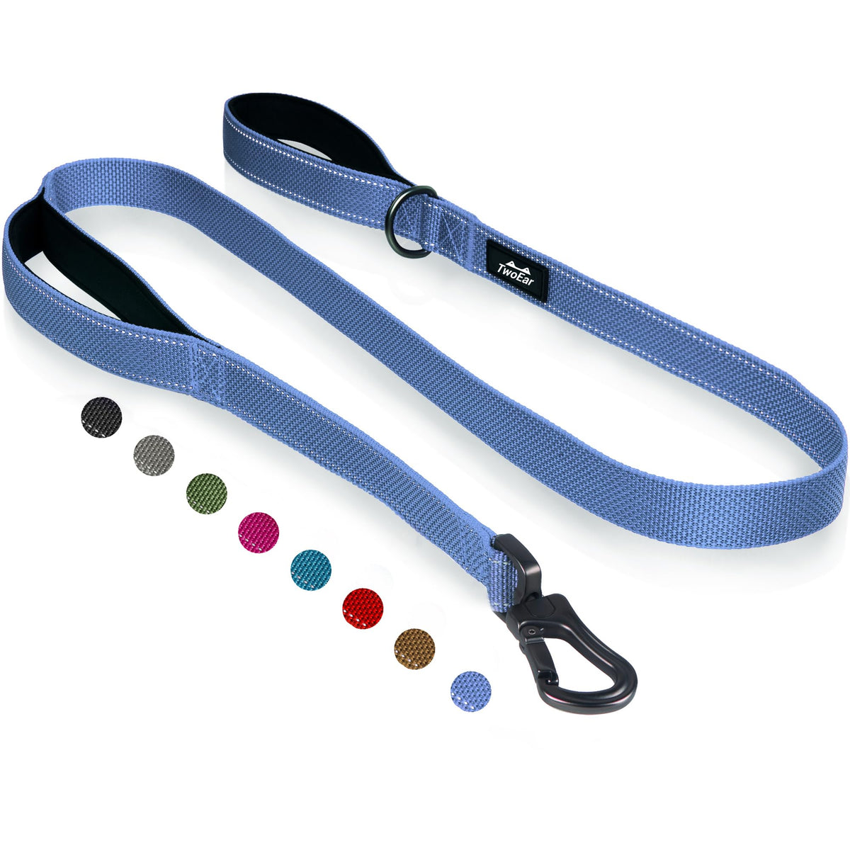Twoear 6FT 1IN Heavy Duty Dog Leash for Large Dogs with 2 Padded Handles