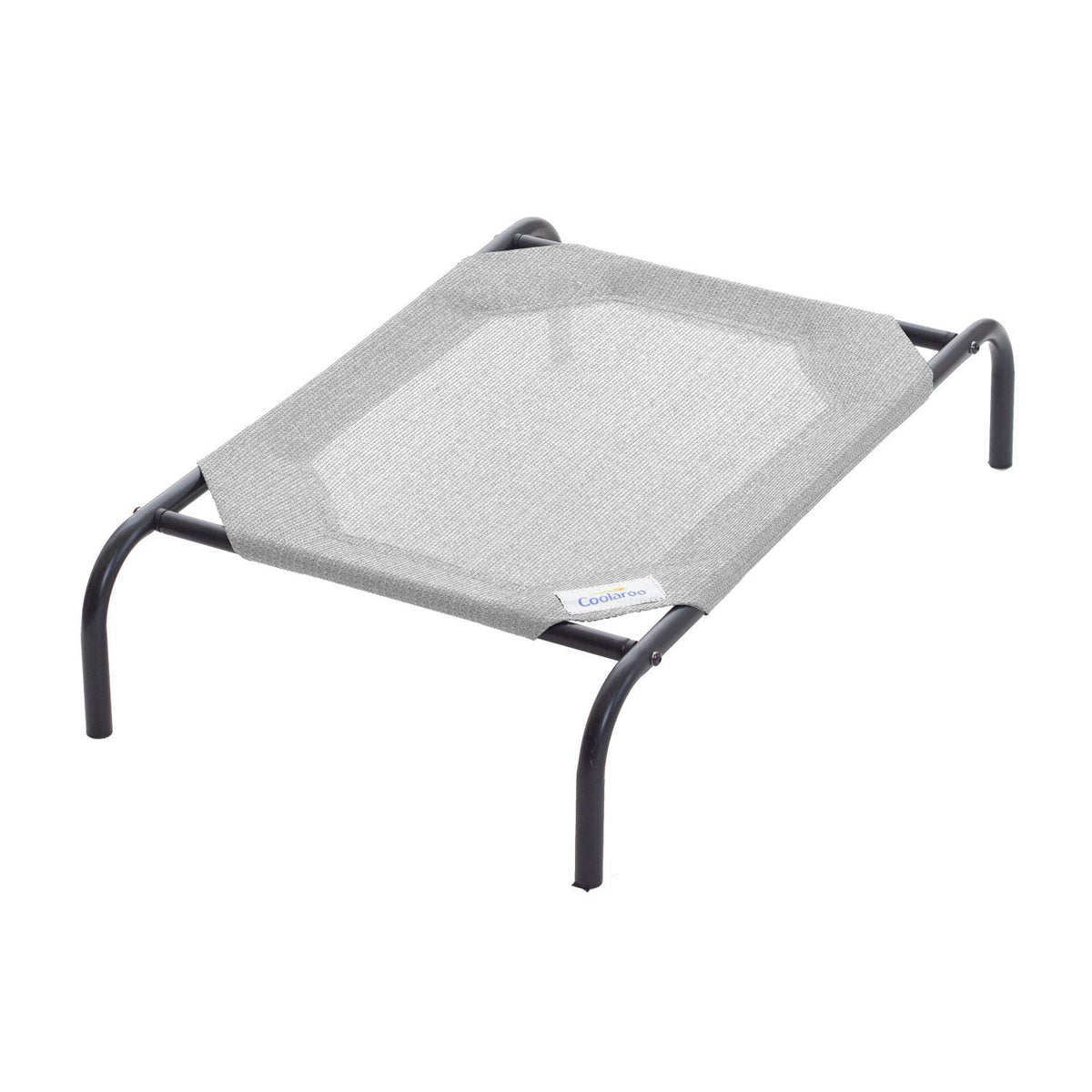 Coolaroo Original Elevated Dog Bed - Breathable Off-The-Ground Pet Bed with Cooling Fabric, Joint Relief & Moisture-Resistant Fabric, 100% Recyclable, Easy Clean, Grey, Medium