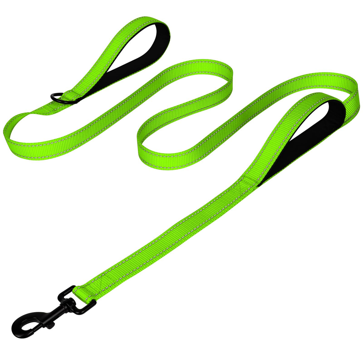 Joytale Dog Leash for Large Dogs that Pull, Double Handle, 6FT, Hot Pink