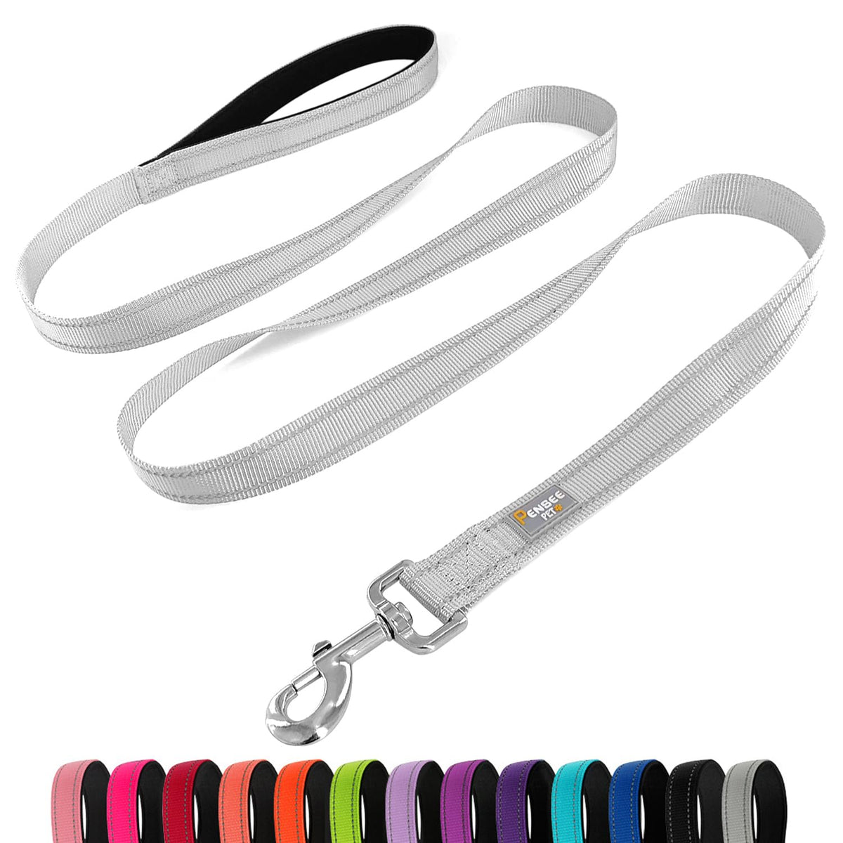 6 FT Basic Dog Leash for Medium Dogs,Black