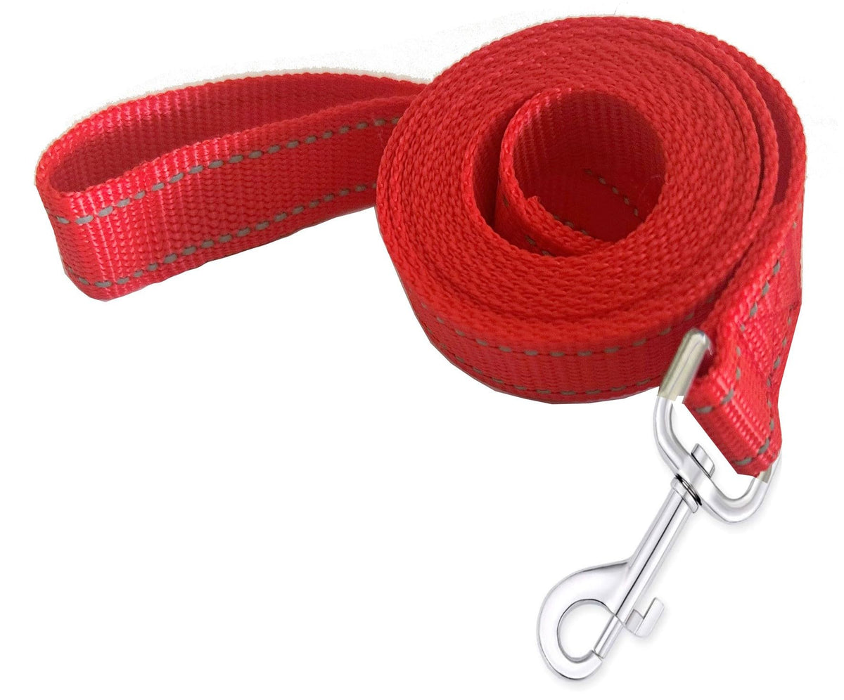 Nylon Dog Training Leash, Traction Rope, 4Ft /5 Foot /6 Feet Long, 5/8 inch 3/4 Inch 1 Inch Wide, for Small and Medium Dogs