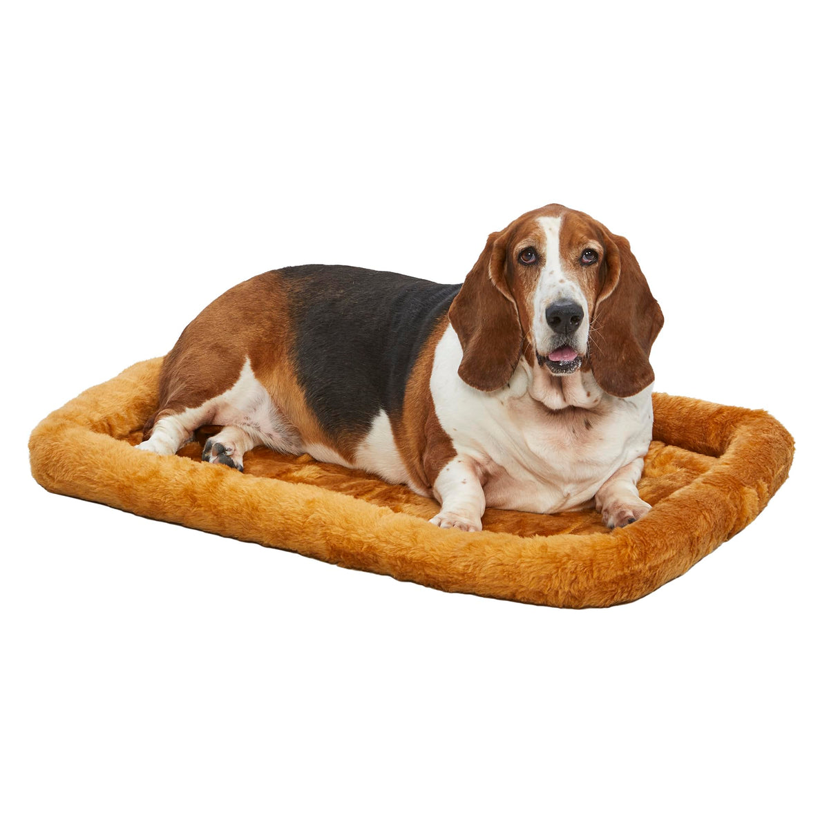 QuietTime by MidWest 24" Dog Crate Bolster Bed, Gray, Small Breeds