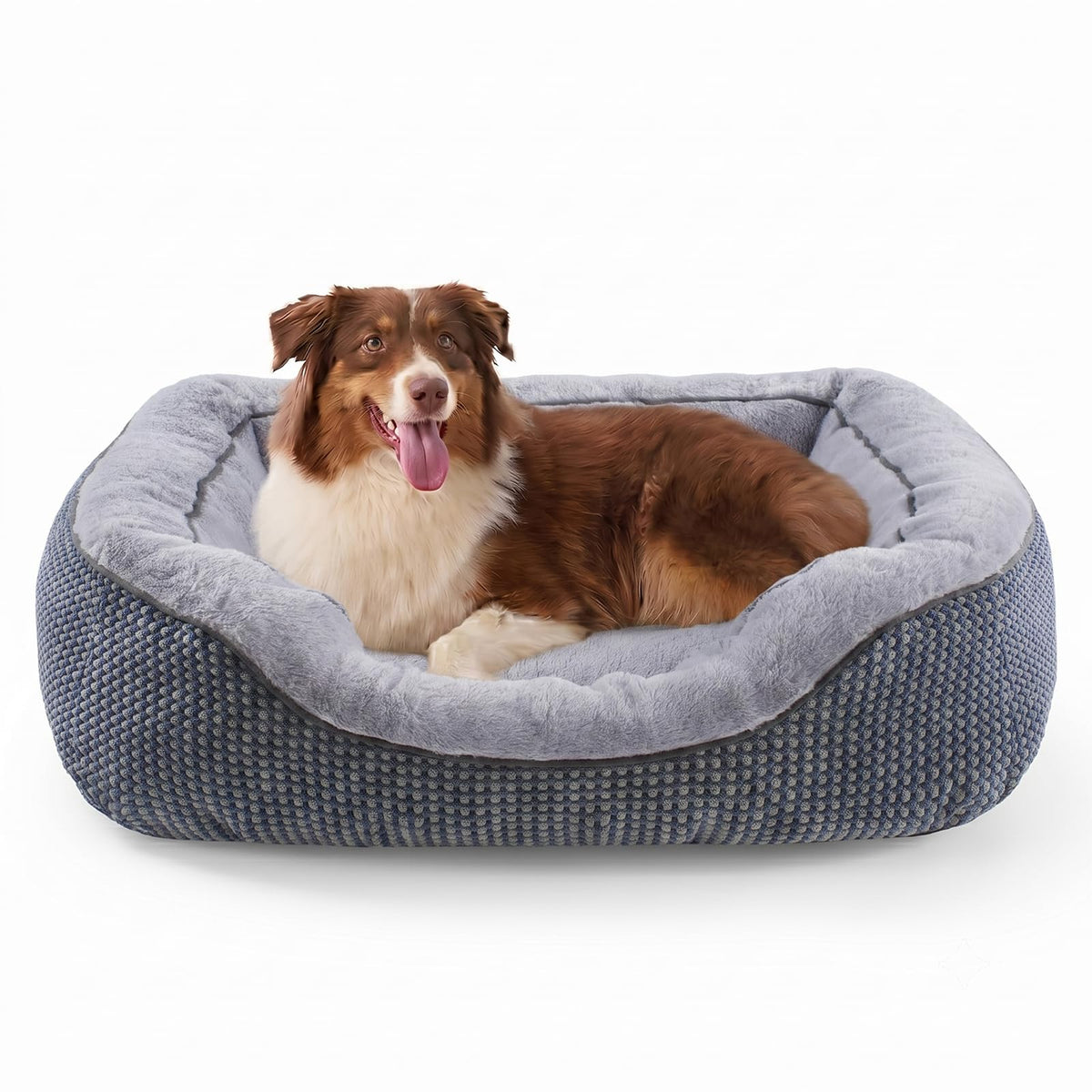 INVENHO Small Dog Bed for Small Dogs, Cat Beds for Indoor Cats Washable, Orthopedic Dog Bed, Warming Soft Calming Sleeping Puppy Bed Durable Pet Bed with Anti-Slip Bottom S(20"x19"x6")