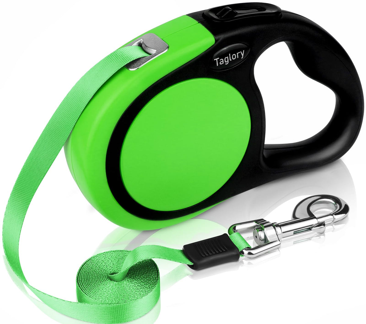 Taglory Retractable Dog Leash, One-Handed Brake, 16ft, Up to 44 lbs, Pink
