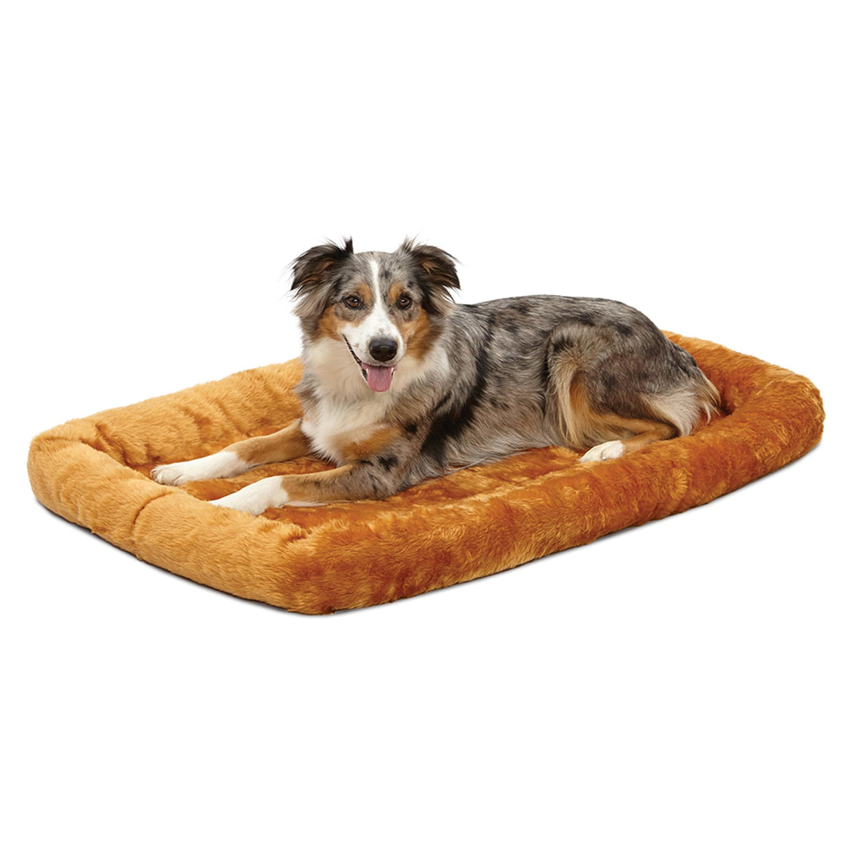 QuietTime by MidWest 24" Dog Crate Bolster Bed, Gray, Small Breeds