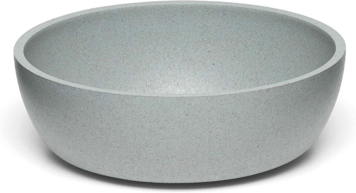 Loving Pets - Dolce Bamboo - Eco-Friendly Pet Bowls & Dishes for Dog, Cats, Puppy Food and Water Bowl -Sustainable and Dishwasher Safe, Made with Real Bamboo (Small, Slate-Grey)