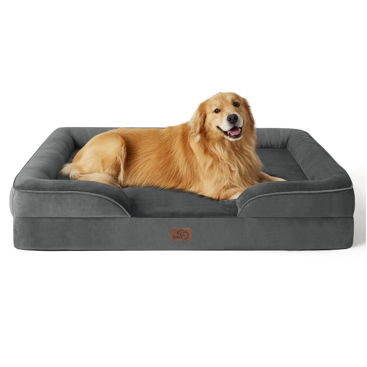 Bedsure Orthopedic Dog Bed Medium Washable Original Design, 28" Grey