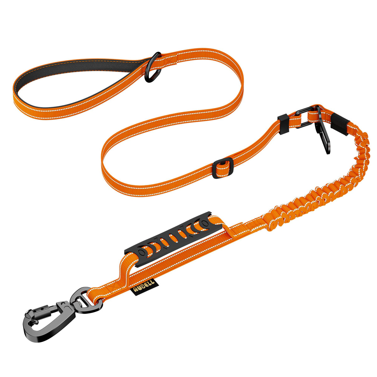 AUBELL Tactical Dog Leash Heavy Duty,4-6ft No Pull Bungee Leash,Pink
