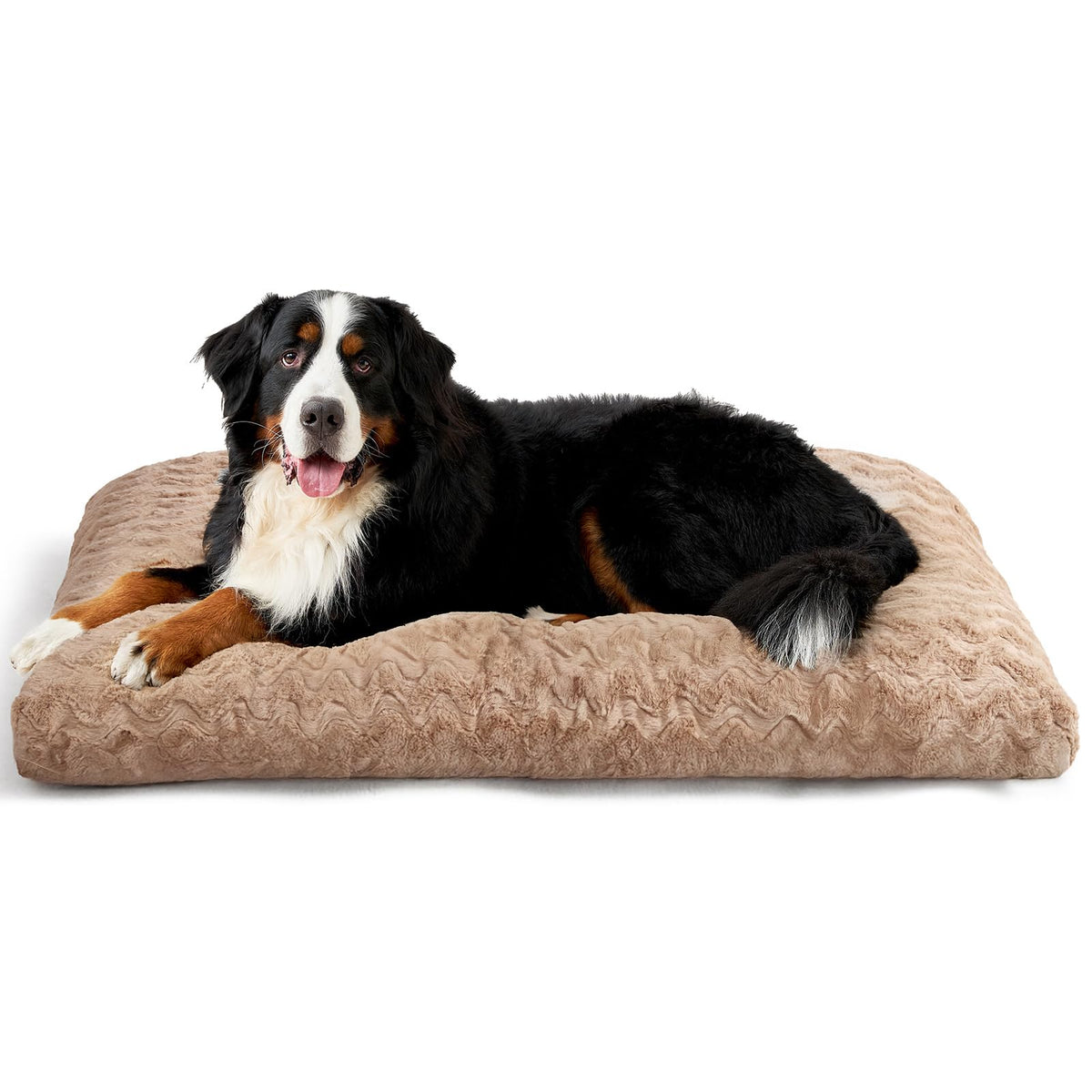 EHEYCIGA Washable Large Dog Bed for Crate, 35x23 Inch Pet Bed, Grey