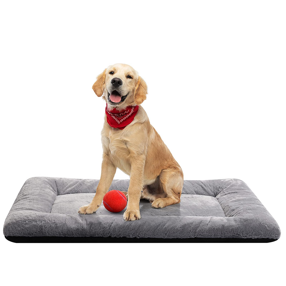 Dog Crate Pad Washable Dog Bed for Crate Medium Cozy Mat 36-Inch Gray