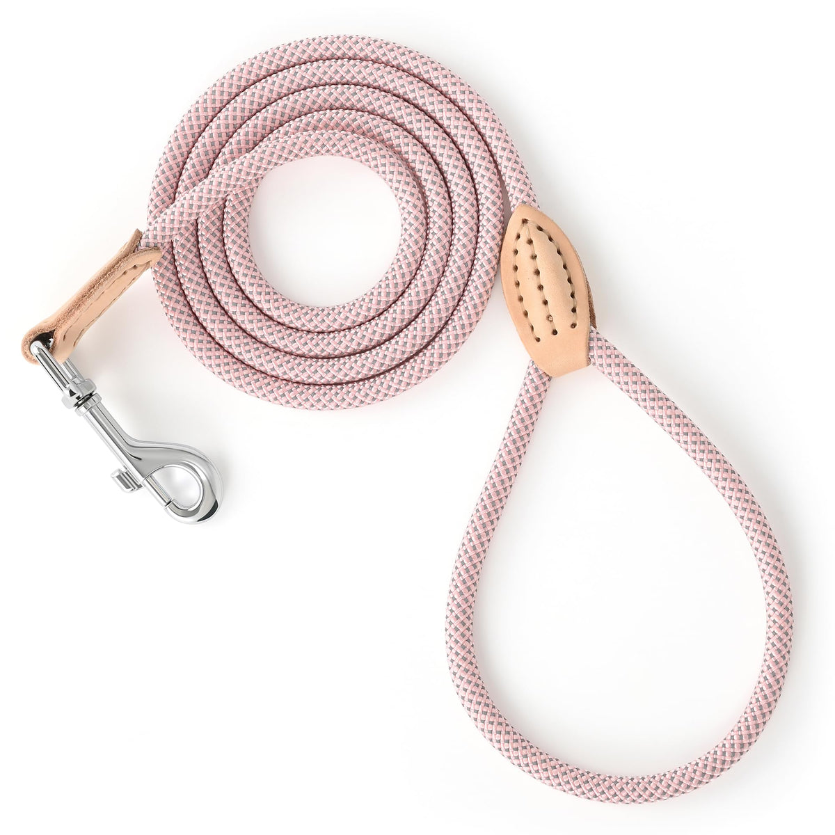 Mile High Life Dog Leash with Genuine Leather-Wrapped Ends, 4/5/6FT