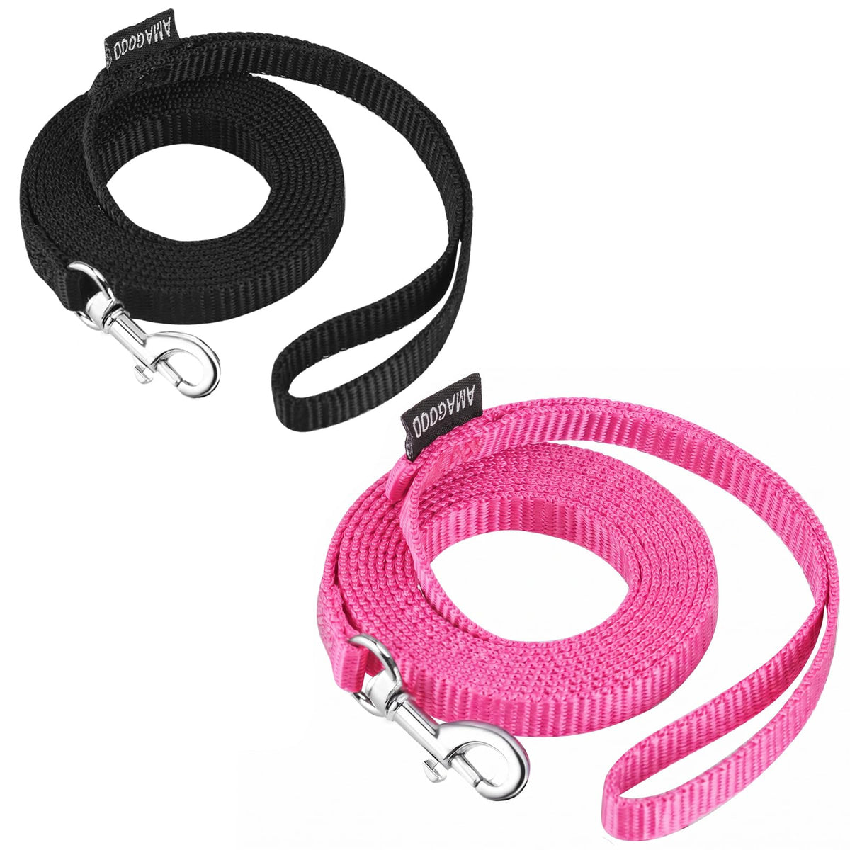 6 FT Puppy/Dog Leashes, Strong Traditional Style Leash with Easy to Use Collar Hook,Dog Lead Great for Small(Red,5/8" x 6 Feet) (Red)