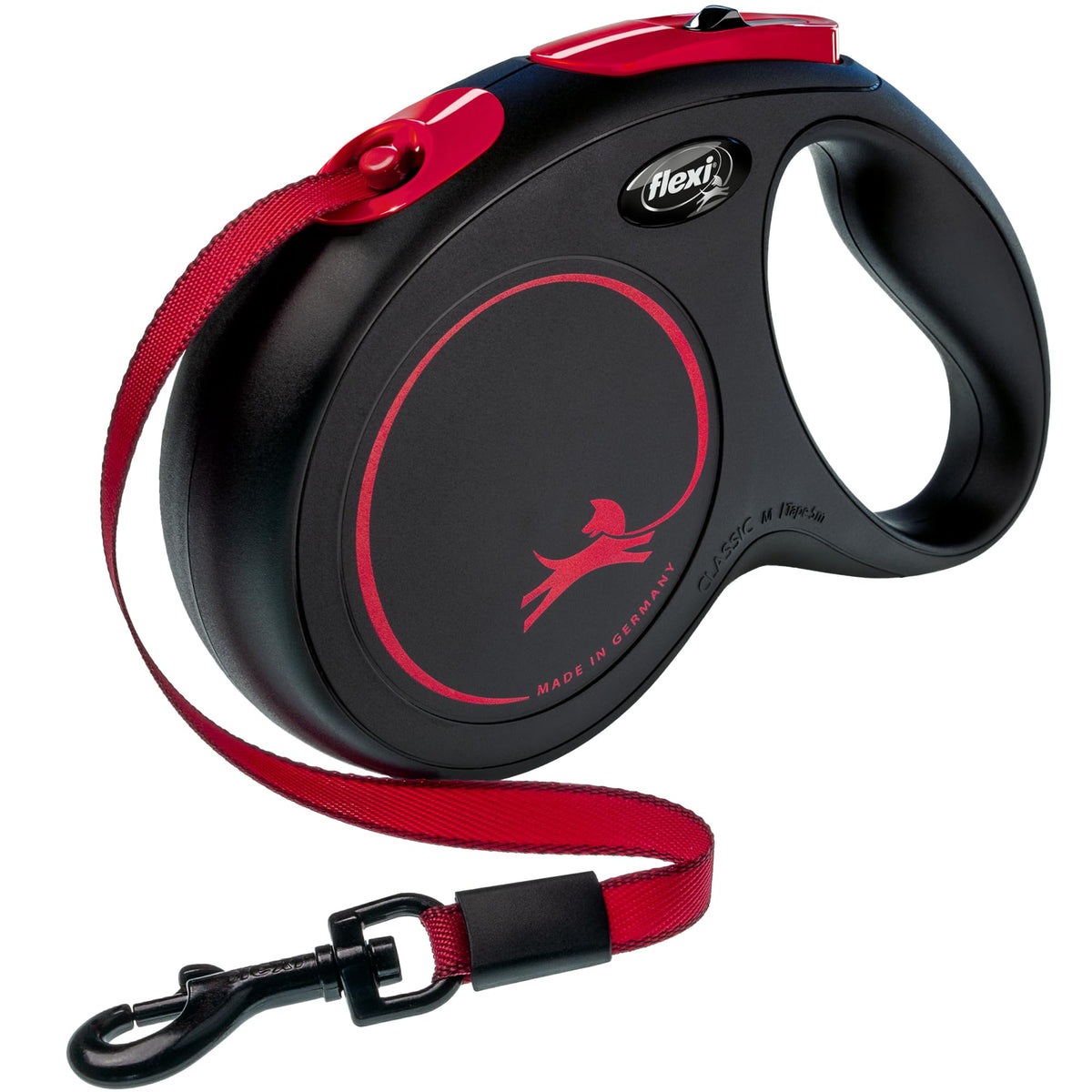 FLEXI® Classic Tape Retractable Dog Leash, Large, 26 ft - Black