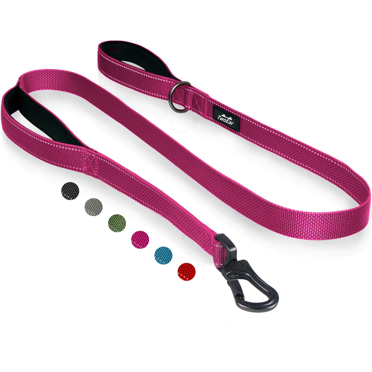 Twoear 6FT 1IN Heavy Duty Dog Leash for Large Dogs with 2 Padded Handles