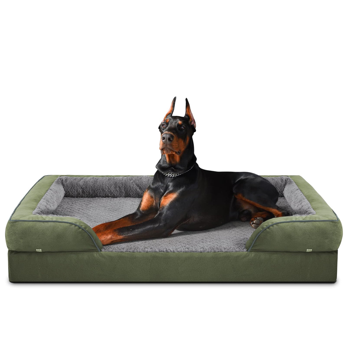 INVENHO Orthopedic Dog Beds Large Sized, XL Washable Dog Sofa with Egg-Crate Foam, Waterproof Lining and Non-Skid Bottom