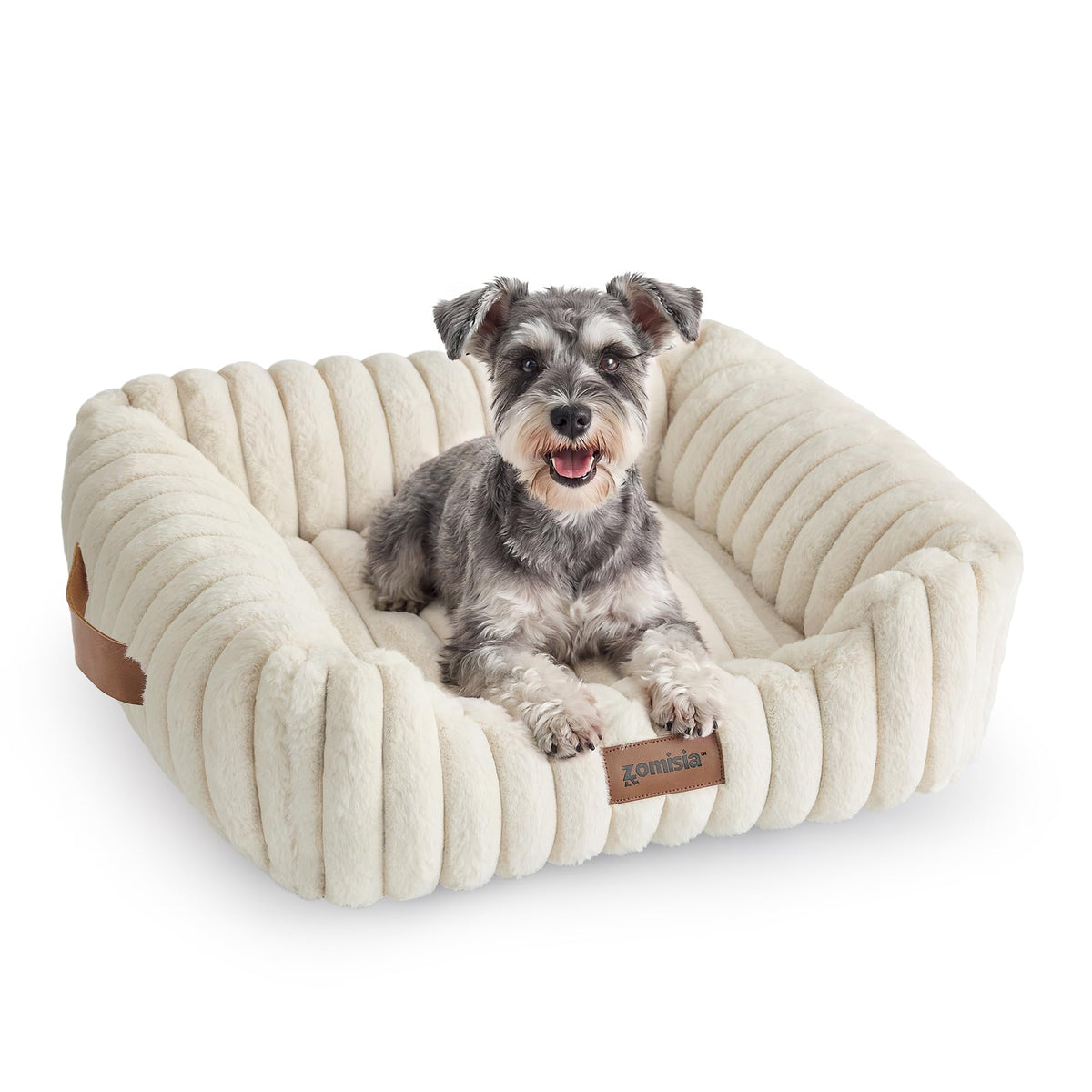 ZOMISIA Orthopedic Large Cat Bed with Removable Washable Cover, 25x21''