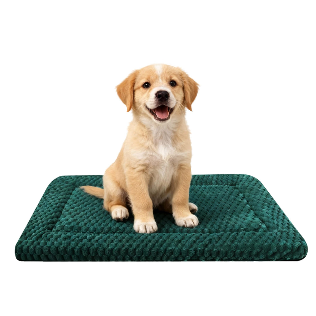 Dog Bed Mat,Reversible & Ultra Soft Kennel Pad-Machine Washable Pet Bed for Dogs & Cats-All-Weather Crate Liner for Crates,Carriers & Travel (Pink, 35" L x 23" W x 1.5" Th)