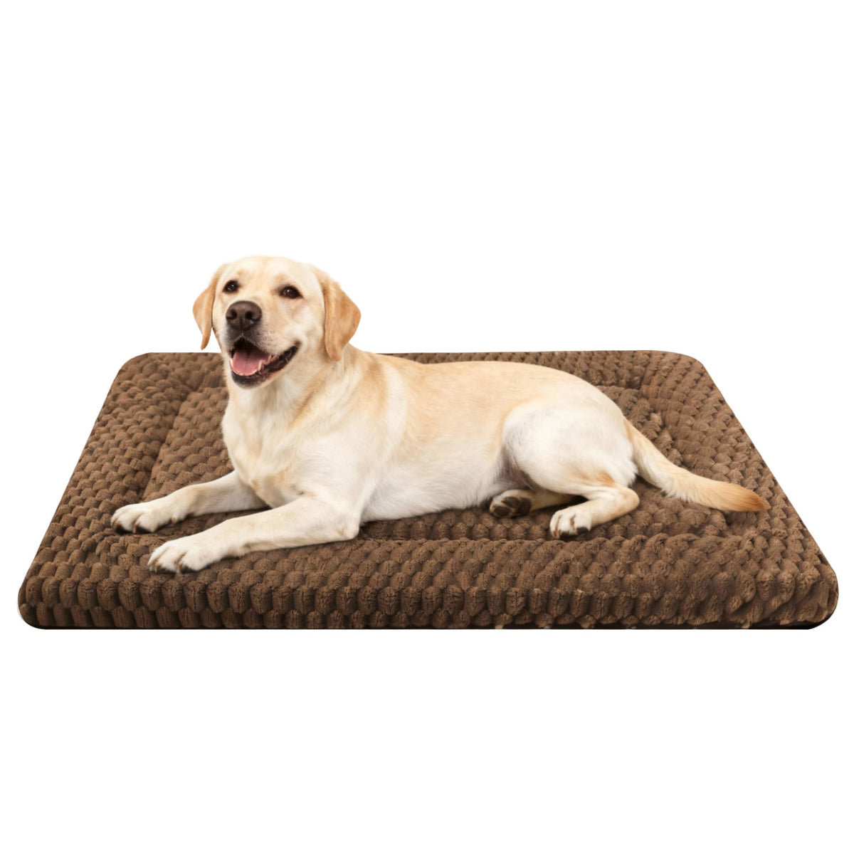Dog Bed Mat,Reversible & Ultra Soft Kennel Pad-Machine Washable Pet Bed for Dogs & Cats-All-Weather Crate Liner for Crates,Carriers & Travel (Pink, 35" L x 23" W x 1.5" Th)