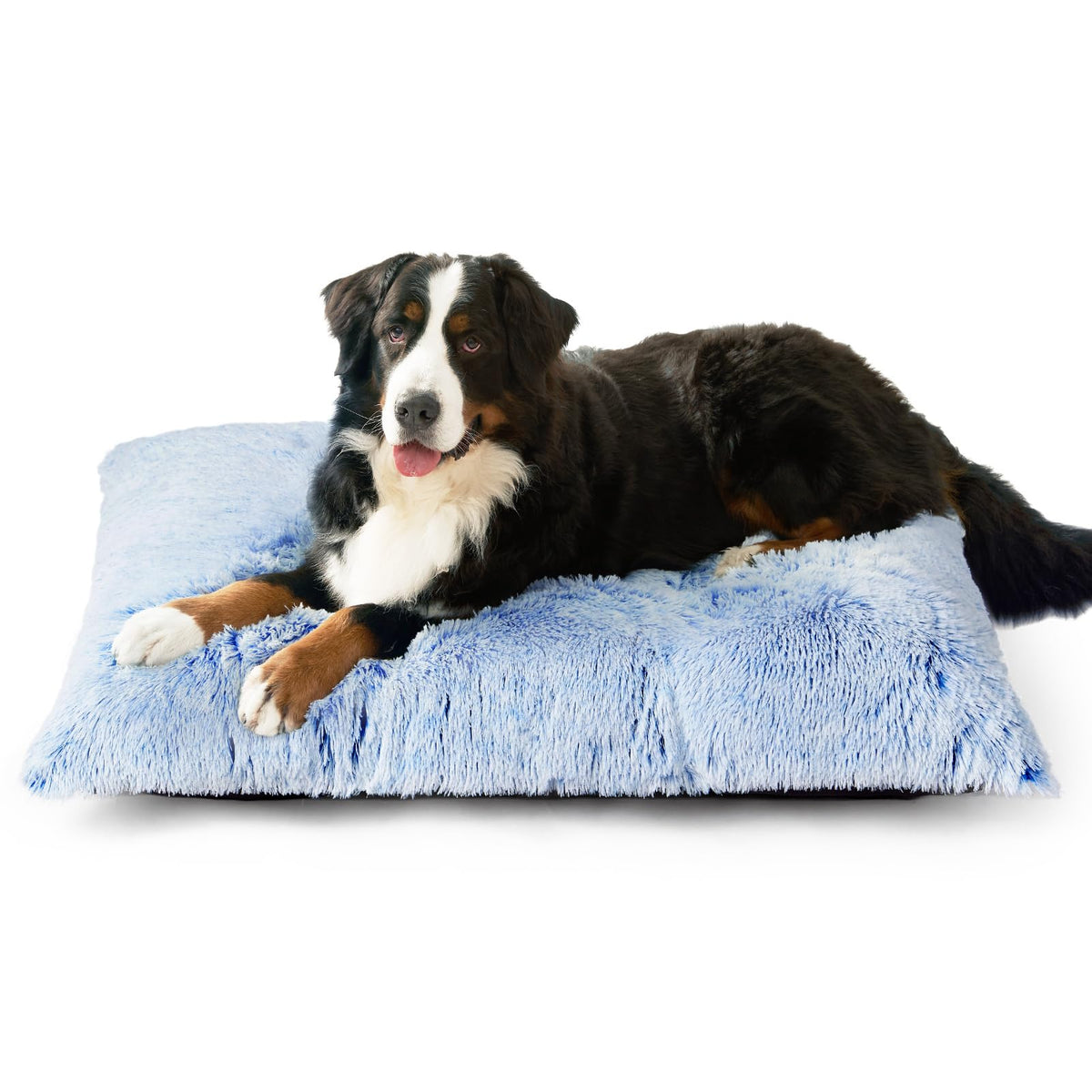 EHEYCIGA Fluffy Dog Crate Bed, Plush Extra Large Dog Pillow, Grey
