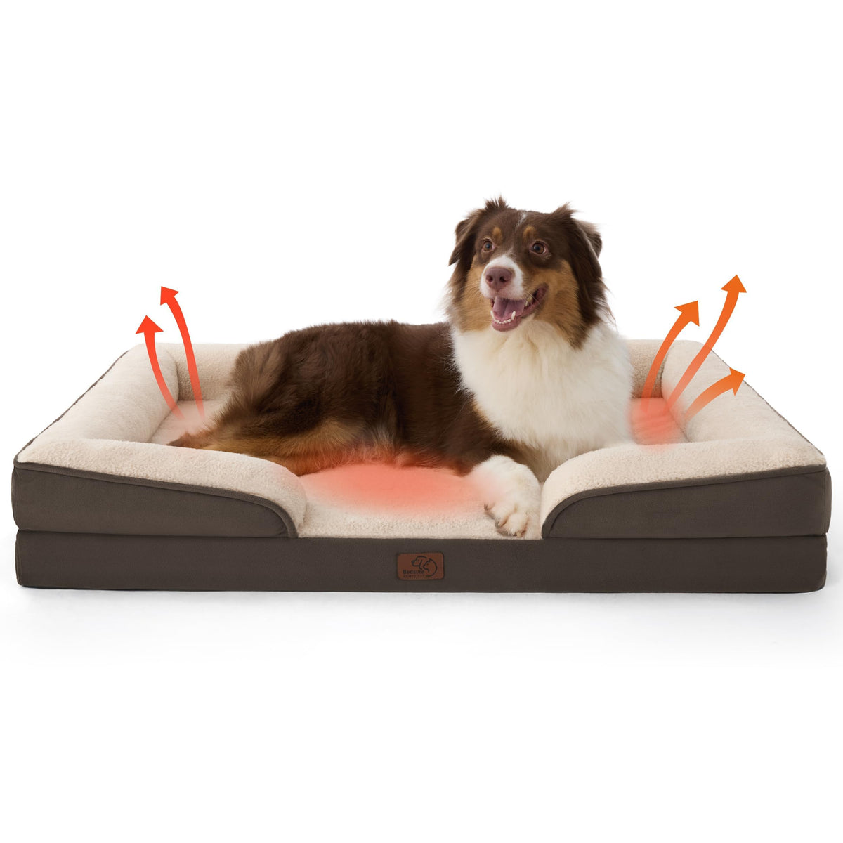 Bedsure Orthopedic Dog Bed Medium Washable Original Design, 28" Grey
