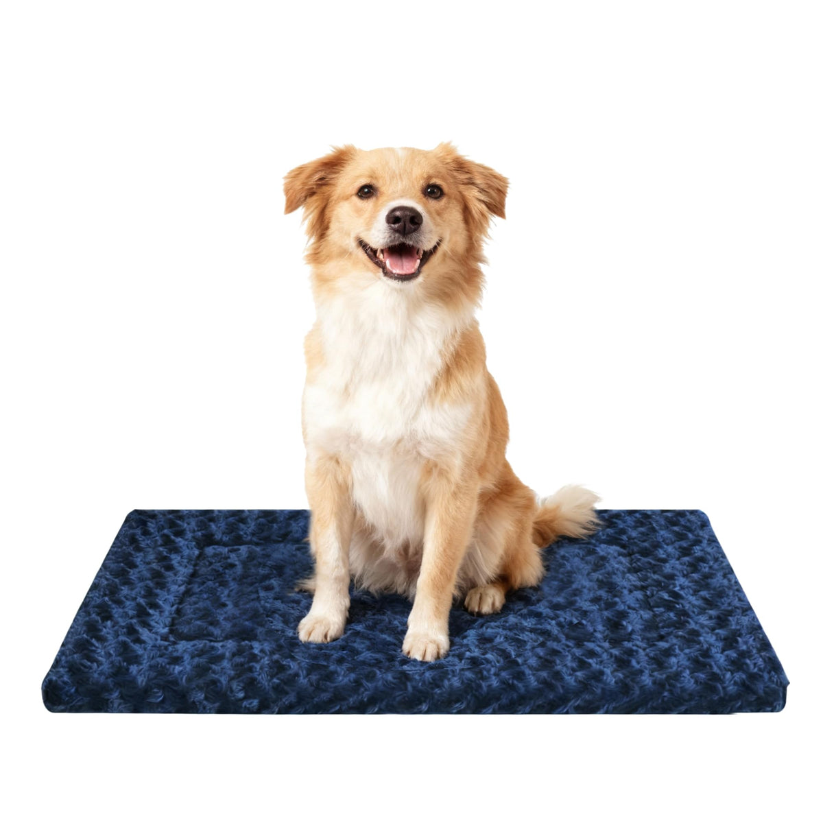 Dog Bed Mat,Reversible & Ultra Soft Kennel Pad-Machine Washable Pet Bed for Dogs & Cats-All-Weather Crate Liner for Crates,Carriers & Travel (Pink, 35" L x 23" W x 1.5" Th)