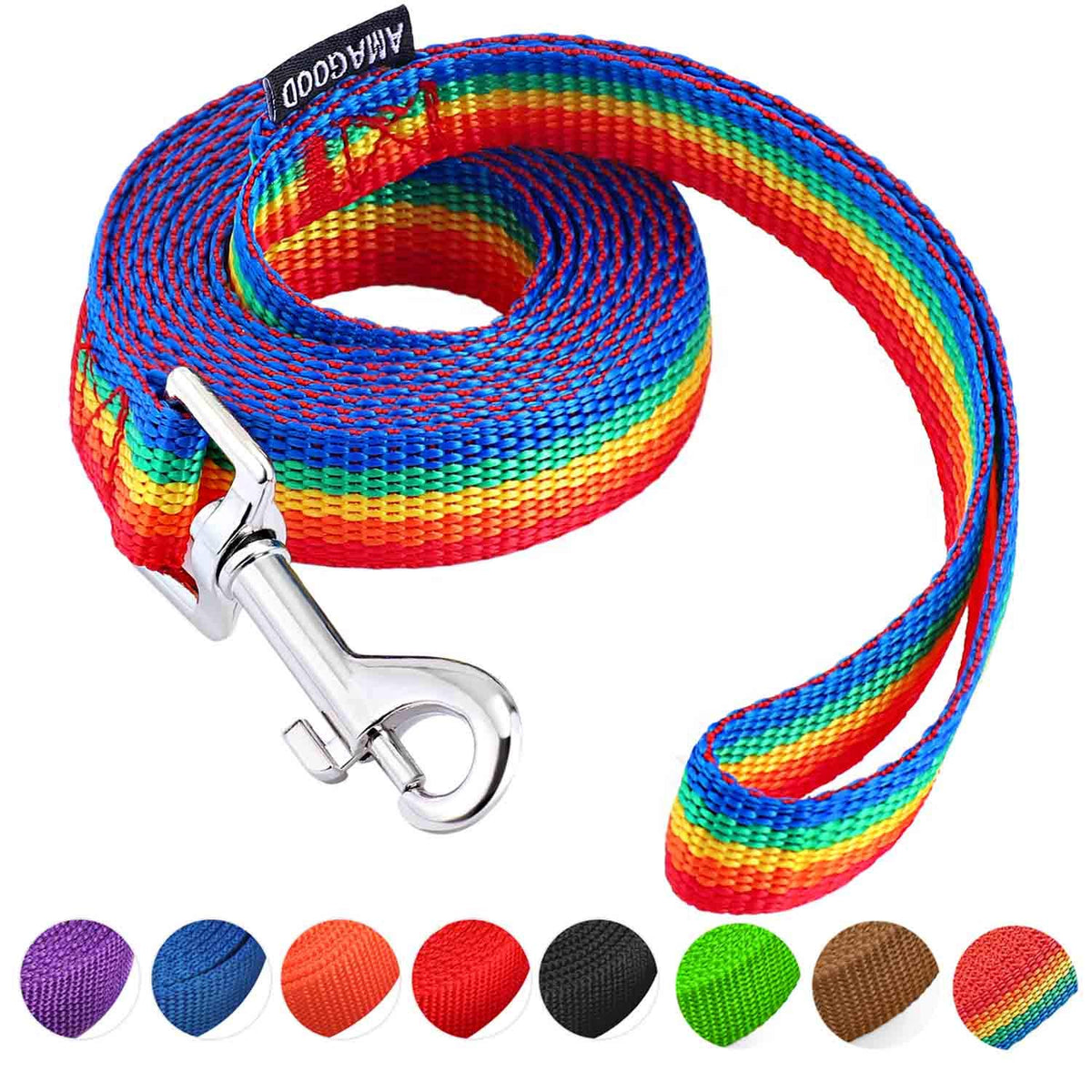 6 FT Puppy/Dog Leashes, Strong Traditional Style Leash with Easy to Use Collar Hook,Dog Lead Great for Small(Red,5/8" x 6 Feet) (Red)