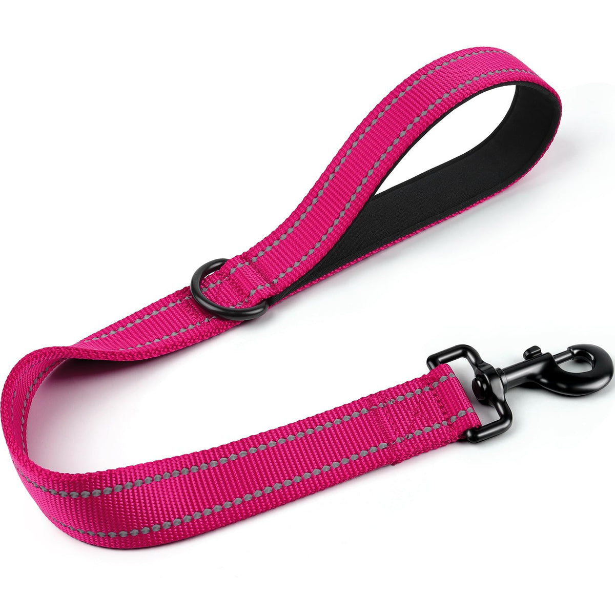 Joytale Short Dog Leash for Close Control & Training, 18", Black