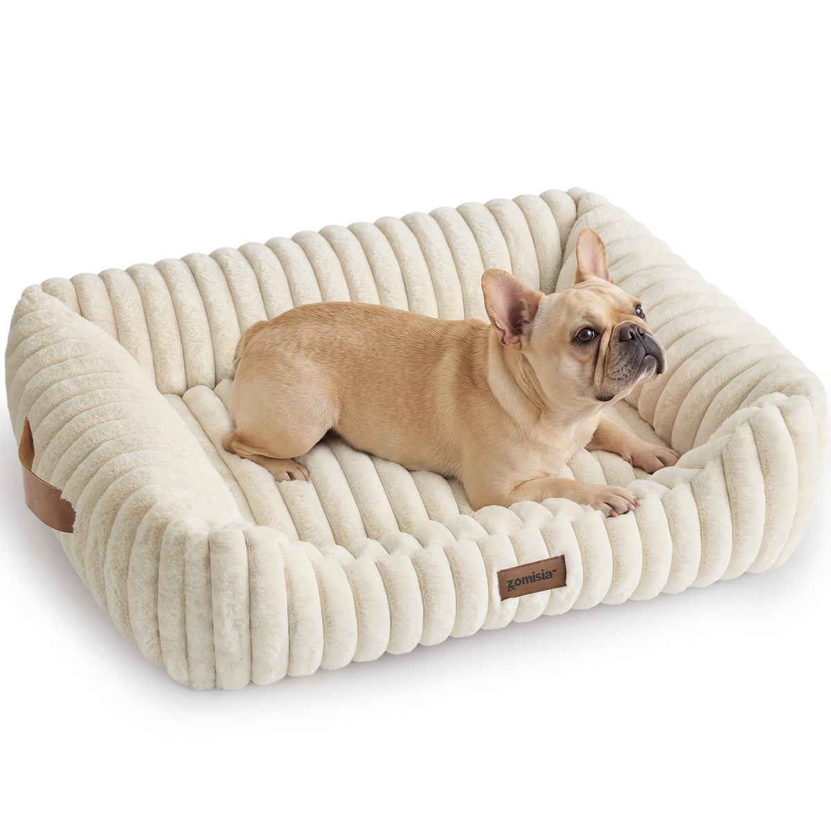 ZOMISIA Orthopedic Large Cat Bed with Removable Washable Cover, 25x21''