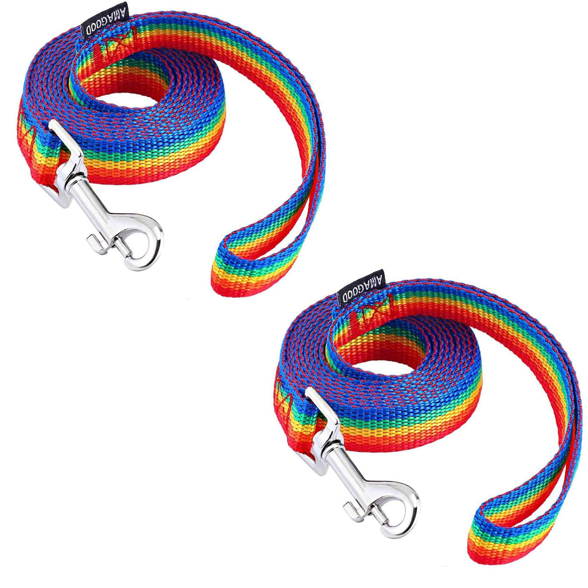 6 FT Puppy/Dog Leashes, Strong Traditional Style Leash with Easy to Use Collar Hook,Dog Lead Great for Small(Red,5/8" x 6 Feet) (Red)