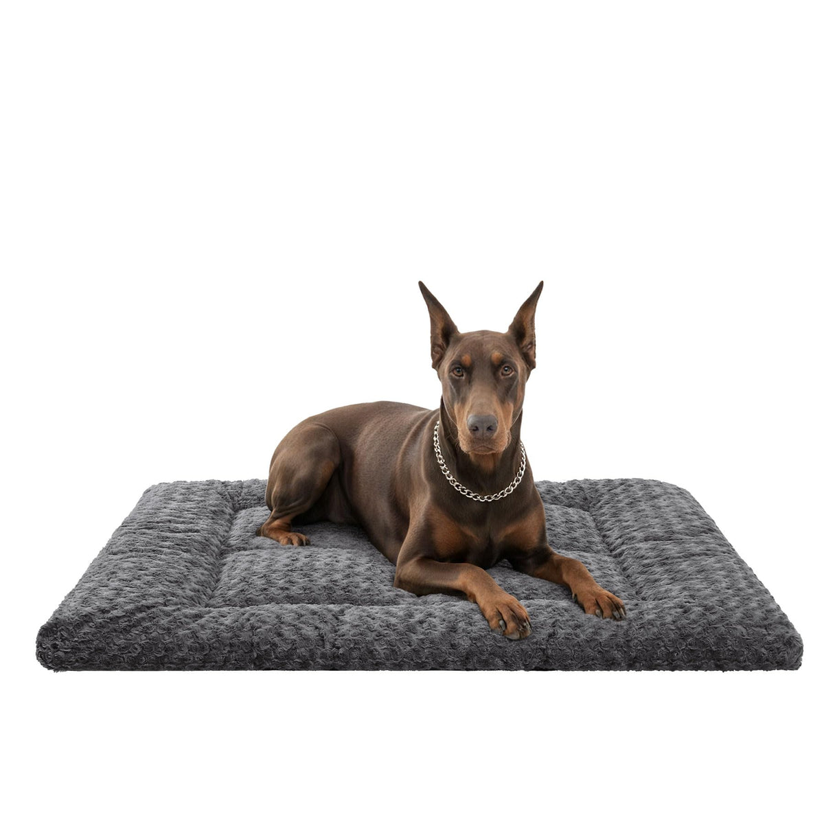 Exsnugy Washable Dog Bed Mat Medium Size Fluffy Pet Crate Pad 36x23