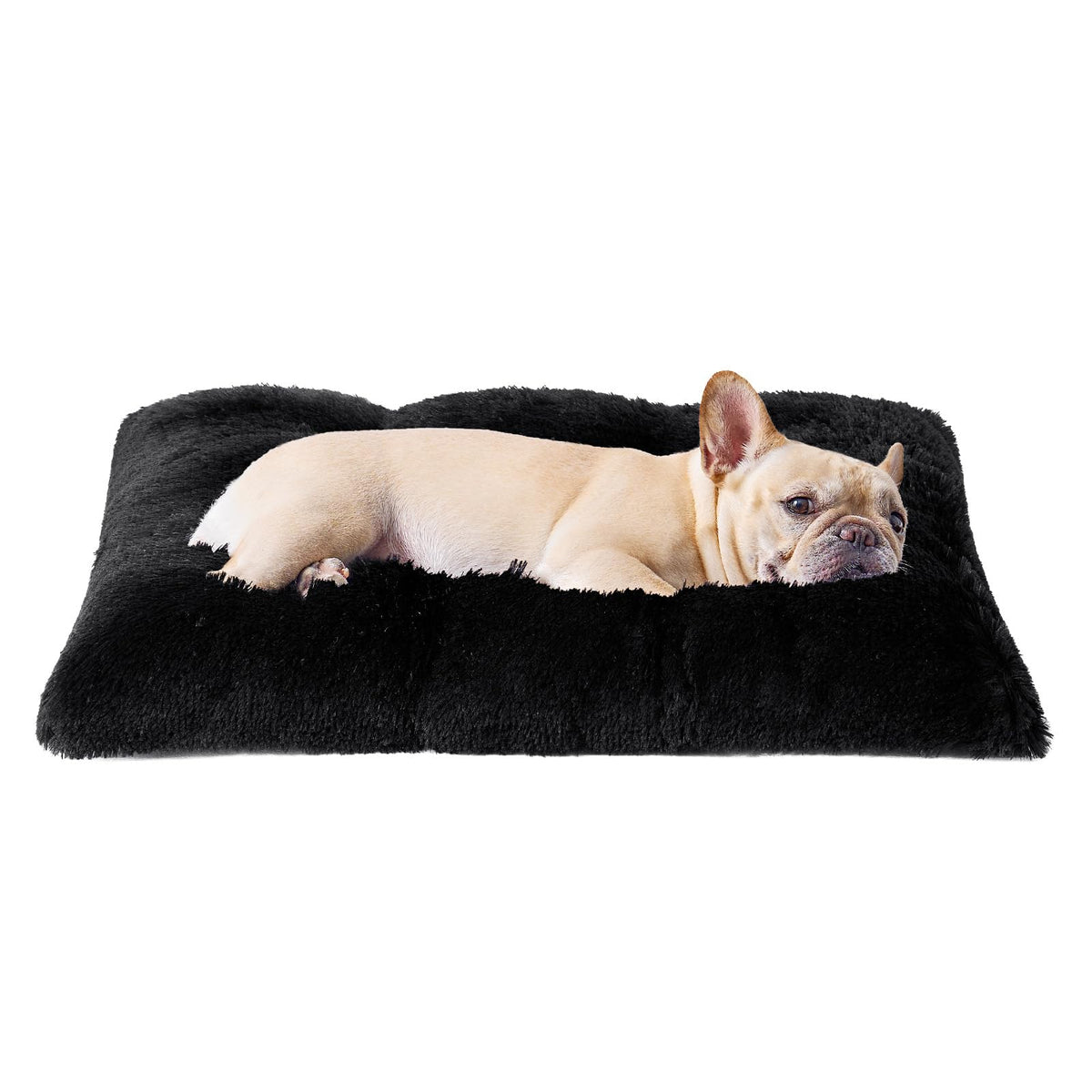 EHEYCIGA Fluffy Dog Crate Bed, Plush Extra Large Dog Pillow, Grey