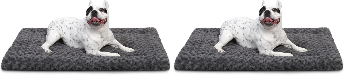 Exsnugy Washable Dog Bed Mat Medium Size Fluffy Pet Crate Pad 36x23