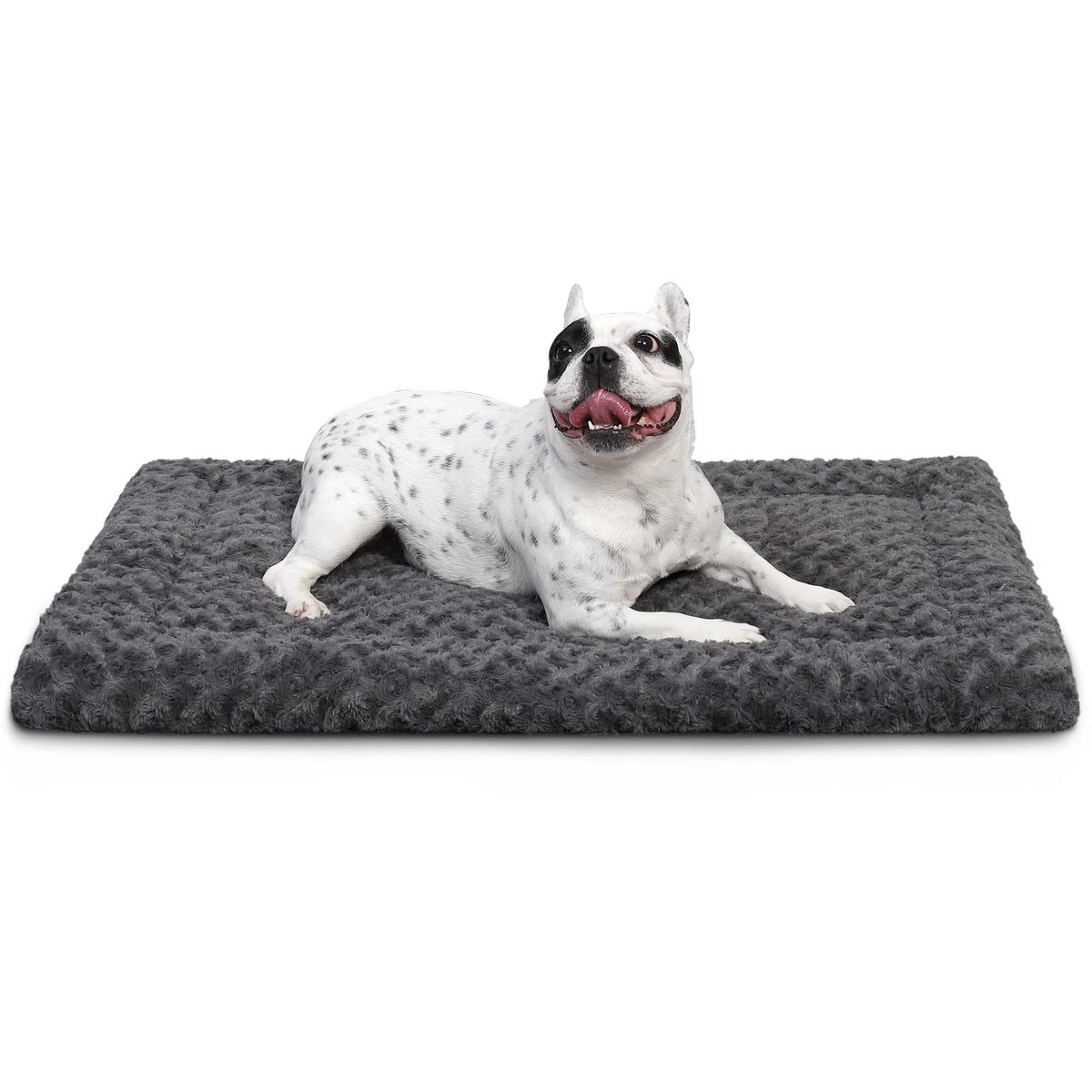 Exsnugy Washable Dog Bed Mat Medium Size Fluffy Pet Crate Pad 36x23
